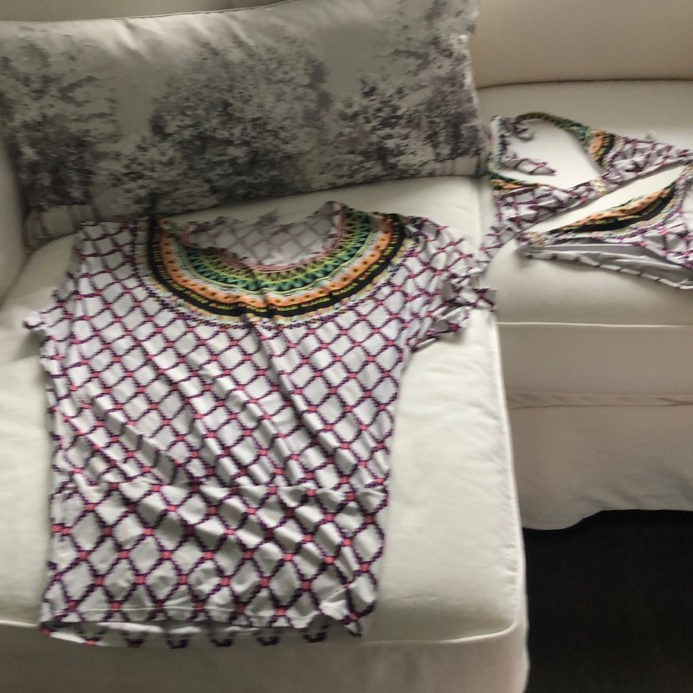 Trina Turk bikini and coverup. Sold together